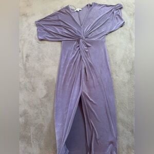 Elegant Lavender Midi Dress
